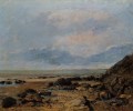 Rocky Seashore Realist painter Gustave Courbet